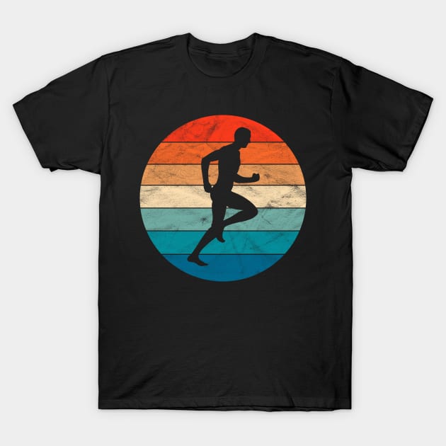 Vintage Man Running T-Shirt by ChadPill